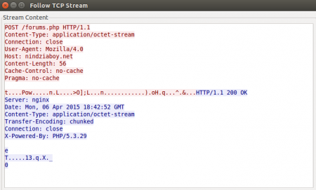 Andromeda 2.09 2.10 C&C request