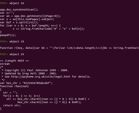 Peepdf Black Hat Arsenal Challenge Javascript