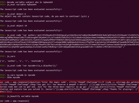 Peepdf Black Hat Arsenal Challenge Javascript Eval